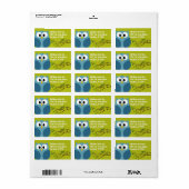 Kute Owl - Return Address Labels (Full Sheet)