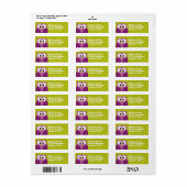 Kute Owl - Return Address Labels (Full Sheet)