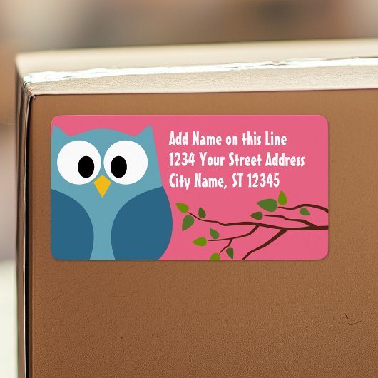 Kute Owl - Return Address Labels