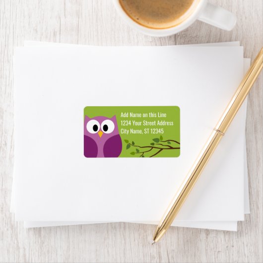 Kute Owl - Return Address Labels (Insitu)