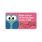 Kute Owl - Return Address Labels (Voorkant)