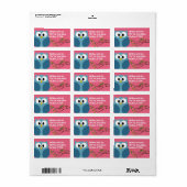 Kute Owl - Return Address Labels (Full Sheet)