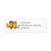 Kute Owl Return Address Labels (Voorkant)