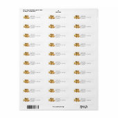 Kute Owl Return Address Labels (Full Sheet)