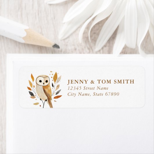 Kute Owl Return Address Labels (Insitu)