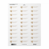 Kute Owl Return Address Labels (Full Sheet)