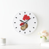 Kute Owl vliegen met hartballonnen Grote Klok (Huis)