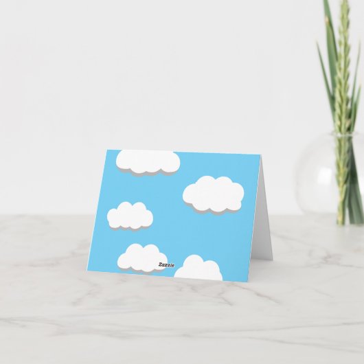 Kute Owl vliegen met hartballonnen Kaart (Achterkant)