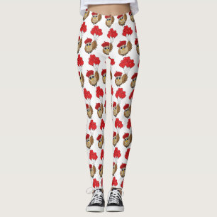Kute Owl vliegen met hartballonnen Leggings