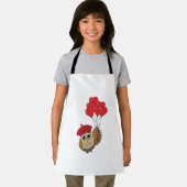 Kute Owl vliegen met hartballonnen Schort (Insitu)