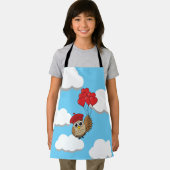 Kute Owl vliegen met hartballonnen Schort (Insitu)