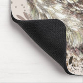 Kute Owl, Waterverf Bird Natuur Notepad Muismat (Hoek)