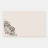 Kute Owl, Waterverf Bird Natuur Notepad Post-it® Notes (Voorkant)