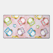 Kute Owls, Owl Pattern, Colorful Owls, Baby Owls Bureaumat (Voorkant)