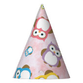 Kute Owls, Owl Pattern, Colorful Owls, Baby Owls Feesthoedjes (Links)