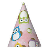Kute Owls, Owl Pattern, Colorful Owls, Baby Owls Feesthoedjes (Rechts)