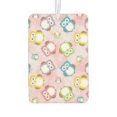 Kute Owls, Owl Pattern, Colorful Owls, Baby Owls Luchtverfrisser (Achterkant)