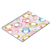 Kute Owls, Owl Pattern, Colorful Owls, Baby Owls Notitieboek (Linkerzijde)