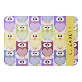 Kute Owls, Owl Pattern, Colorful Ownership, Jouw n Badmat