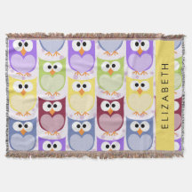 Kute Owls, Owl Pattern, Colorful Ownership, Jouw n