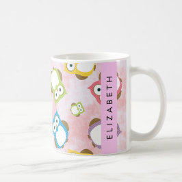 Kute Owls, Owl Pattern, Colorful Ownership, Jouw n Koffiemok