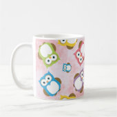 Kute Owls, Owl Pattern, Colorful Ownership, Jouw n Koffiemok (Links)
