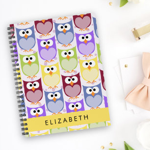 Kute Owls, Owl Pattern, Colorful Ownership, Jouw n Notitieboek