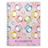 Kute Owls, Owl Pattern, Colorful Ownership, Jouw n Notitieboek (Voorkant)