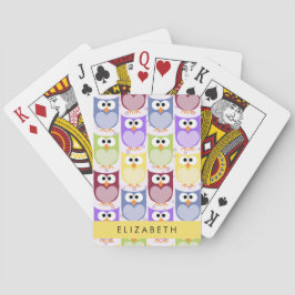 Kute Owls, Owl Pattern, Colorful Ownership, Jouw n Pokerkaarten