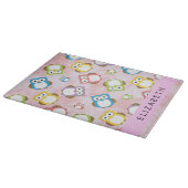 Kute Owls, Owl Pattern, Colorful Ownership, Jouw n Snijplank (Hoek)
