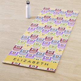 Kute Owls, Owl Pattern, Colorful Ownership, Jouw n Yogamat