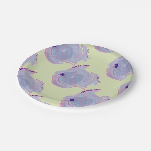 Kute Paarse Bord vispapier (Gekanteld)