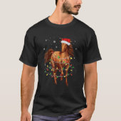 Kute paarse kerstbomen met flauw llampje t-shirt (Voorkant)