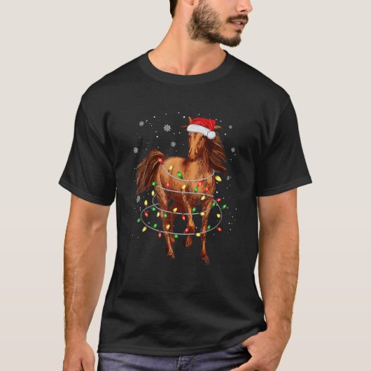 Kute paarse kerstbomen met flauw llampje t-shirt (Voorkant)