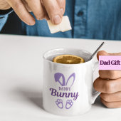 Kute Paarse paaspap Bunny Rabbit Pap Koffiemok