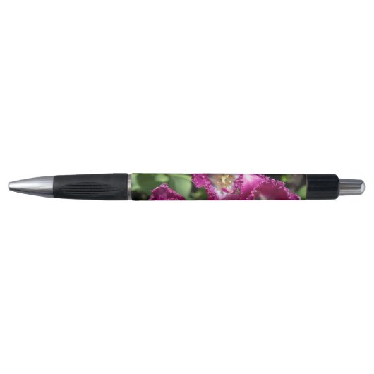 Kute paarse tulpen in de tuin pen (Voorkant)