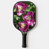 Kute paarse tulpen in de tuin pickleball paddle (Achterkant)