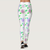 Kute Paarse ventilator Leggings (Achterkant)