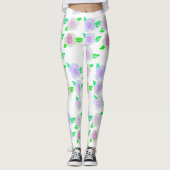 Kute Paarse ventilator Leggings (Voorkant)