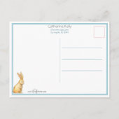 Kute  paasbundel en kind briefkaart (Achterkant)