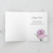 Kute paasbundels en bloemen feestdagen kaart (Binnen)