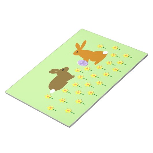 Kute paasbundels en dodedils-blocnote notitieblok (Schuin)