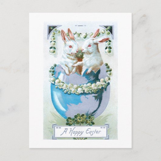 Kute  paasbundels in eieren briefkaart (Voorkant)