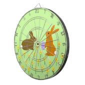 Kute paasBunnies en Daffodils Dart Board Dartbord (Voorkant Rechts)