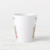 Kute paasbunnies | Happy Easter Waterverf Art Latte Mok (Voorkant)