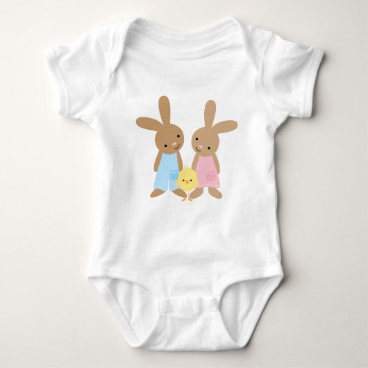 Kute paasbunnies romper (Voorkant)