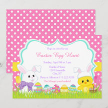 Kute Paasbunny en Chick Easter Hunt