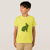 Kute Paasbunny green met witte vlekken T-shirt (Voorkant volledig)