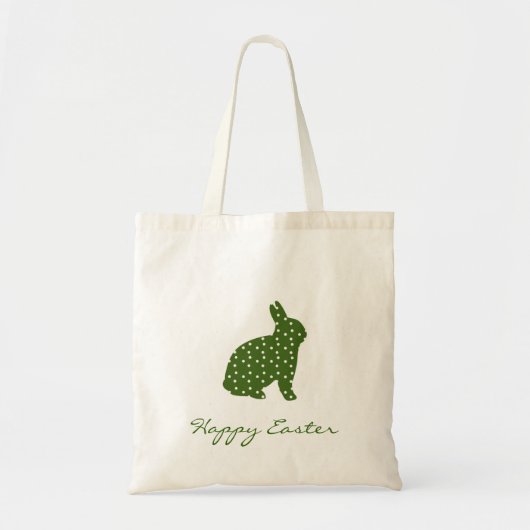 Kute Paasbunny green met witte vlekken Tote Bag (Voorkant)