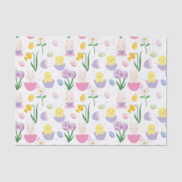 Kute Paasbunny Holiday betegelweefsel Tissuepapier